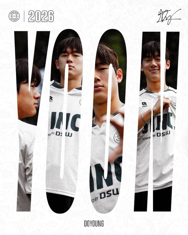 EPL 브라이튼에서 에레데비시의 엑셀시오르 로테르담으로 이적하는 윤도영. 엑셀시오르 SNS 제공