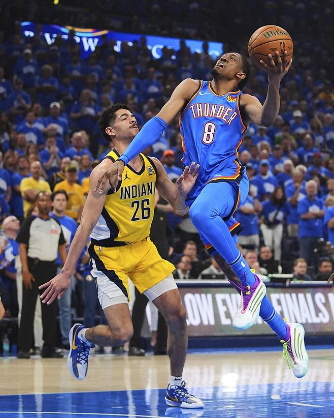 제일런 윌리엄스는 OKC와 5년 재계약했다. 다음 시즌 종료 후에 새로운 계약 시작. 사진 | AP 연합뉴스