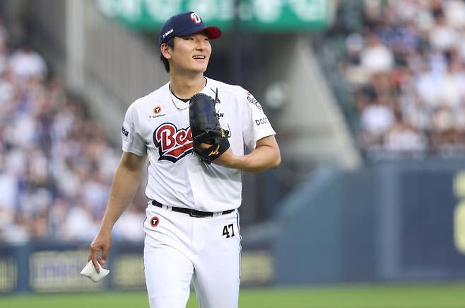 두산 곽빈이 미래를 바라보며 후반기를 맞이한다. 사진=두산 제공