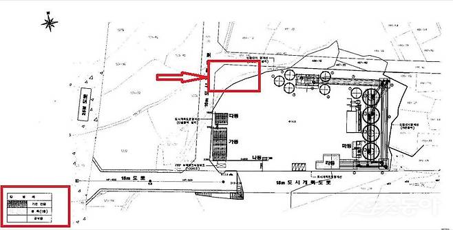인천 남동구 고잔동 486번지(배치도). 사진제공｜공익제보자