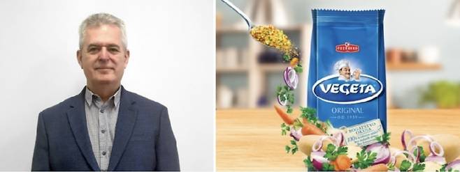 직접 한국을 찾아 포드라브카의 제품을 홍보한 이반 후달리(Ivan Hudaly) 이사와 대표 조미료인 베제타(Vegeta). 사진제공|크로아티아관광청/CNTB