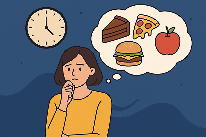 뭘 먹을까 고민하는 사람