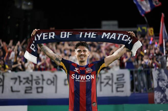 수원FC로 이적해 더뷔골을 터트린 윌리안. 사진=한국프로축구연맹