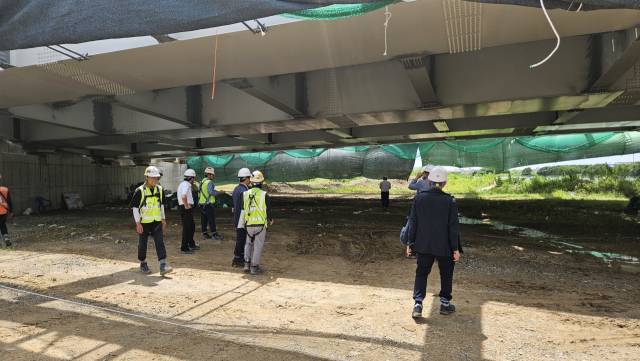 부산도시공사가 에코델타시티 3단계 2공구 현장을 대상으로 민간 전문가와 합동점검을 진행했다. 부산도시공사 제공