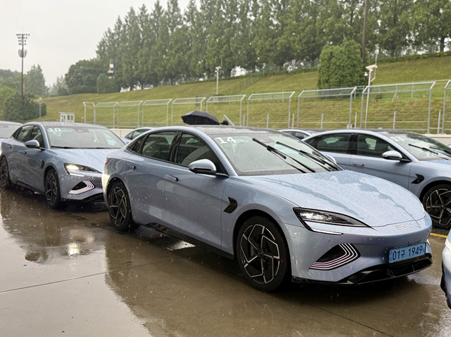 BYD 중형 전기 세단 '씰'./사진=백유진 기자 byj@
