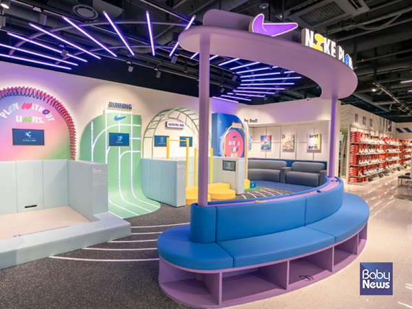나이키키즈 롯데아울렛 파주점_체험존. ⓒ한세엠케이