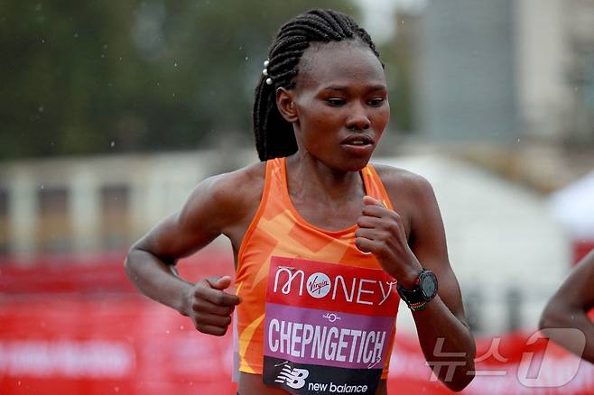 여자 마라톤 세계기록 보유자인 루스 체픈게티(케냐)가 금지약물 복용 혐의로 일시자격정지 처분을 받았다. ⓒ AFP=뉴스1