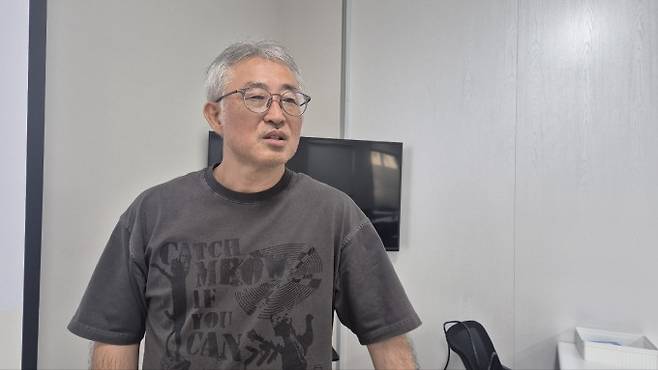 조명수 에스바이오메딕스 연구소장이 인터뷰 질문에 답변하고 있다. 박정연 기자 hesse@donga.com