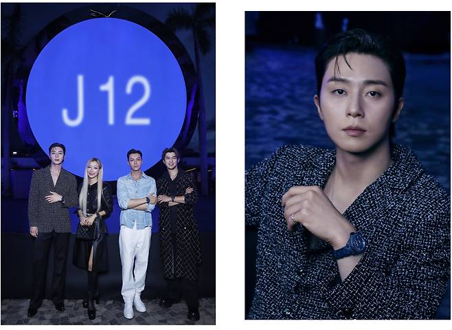 배우 박서준과 J12 블루 홍콩 행사에 참석한 아시아 지역 셀러브러티. 사진 샤넬