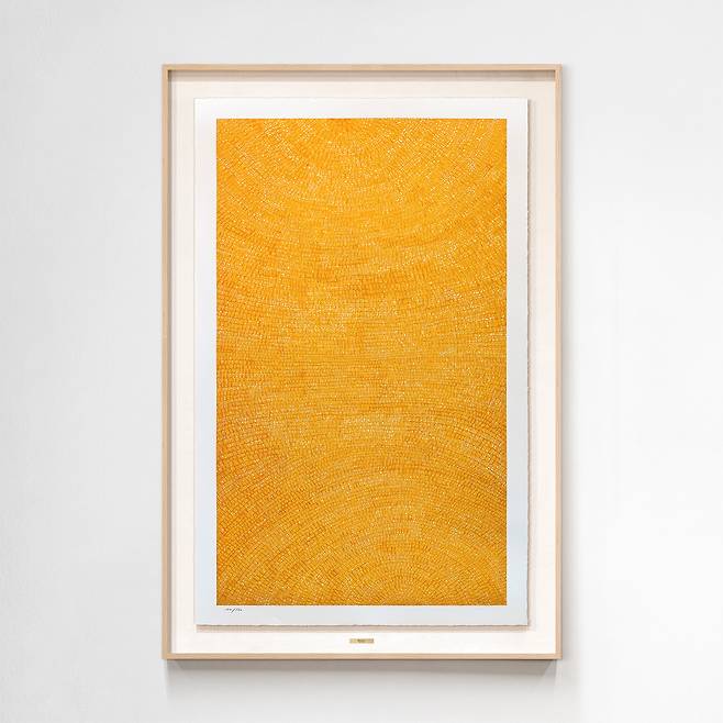 김환기의 '노란 점화 4-XI-71 #205_1971', 사진 출처 위아트