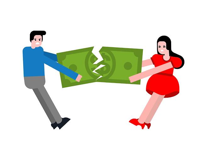 Shared “date accounts” can turn into a financial headache when relationships break down. [GETTY IMAGES BANK]