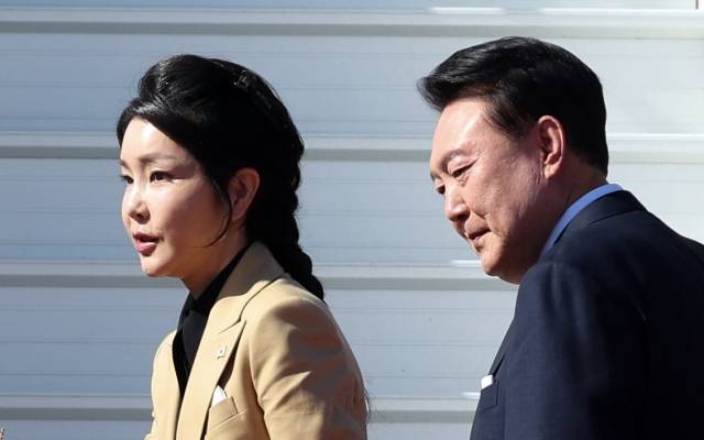 윤석열 전 대통령과 김건희 여사. 뉴시스