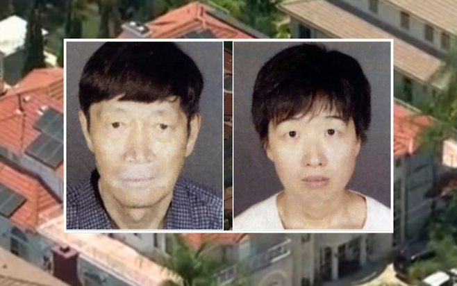 대리모를 이용해 아이들을 출산한 뒤 학대하거나 방치했다는 혐의를 받는 아시아계 부부. [사진 = LA방송국 ‘KTLA’]