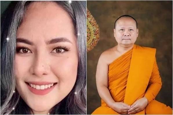 태국의 불교계 섹스 스캔들의 중심인물인 위라완 엠사왓(왼쪽)과 스캔들에 연루돼 승단을 떠난 한 고승. 더타임스