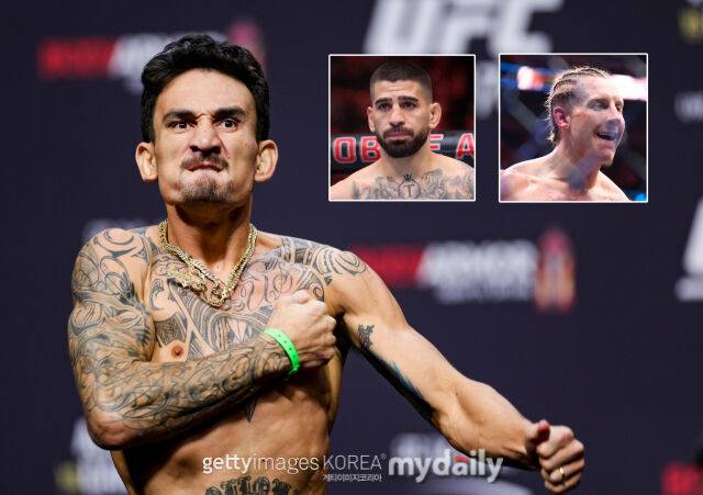 할로웨이(왼쪽)가 토푸리아(가운데)와 핌블렛의 승부를 전망했다. /게티이미지코리아