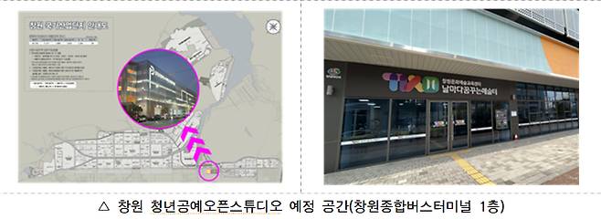 창원 청년공예오픈스튜디오 개요도. 창원시 제공