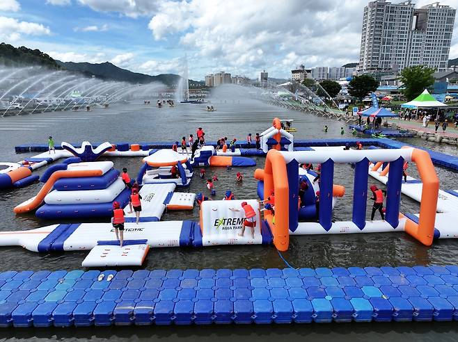 수상워터챌린지.