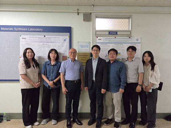 인하대 이진균 교수 연구팀과 삼성전자 반도체연구소 최진 마스터 연구팀, 서울시립대 신소재공학과 연구팀. 사진제공=인하대