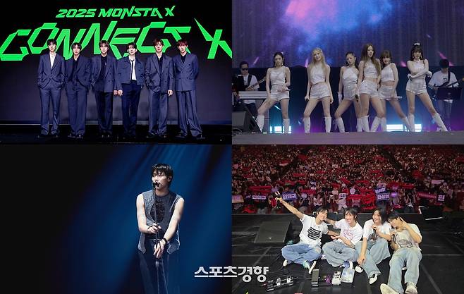 스타쉽 몬스타엑스, 스타쉽 아이브, 안테나 드래곤포니, 이담엔터 우즈. 카카오엔터테인먼트 제공