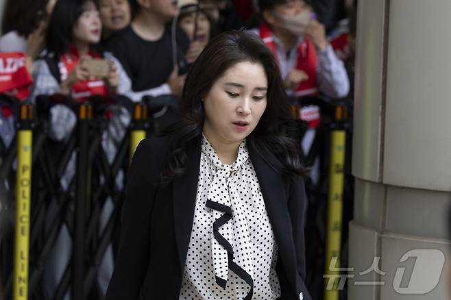 내란 우두머리 혐의, 직권남용 권리행사방해 혐의 사건으로 기소된 윤석열 전 대통령 측 변호인단인 김계리 변호사. ⓒ News1 사진공동취재단