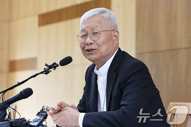 교황청 성직자부 장관 유흥식 추기경. 2025.7.3/뉴스1 ⓒ News1 민경석 기자