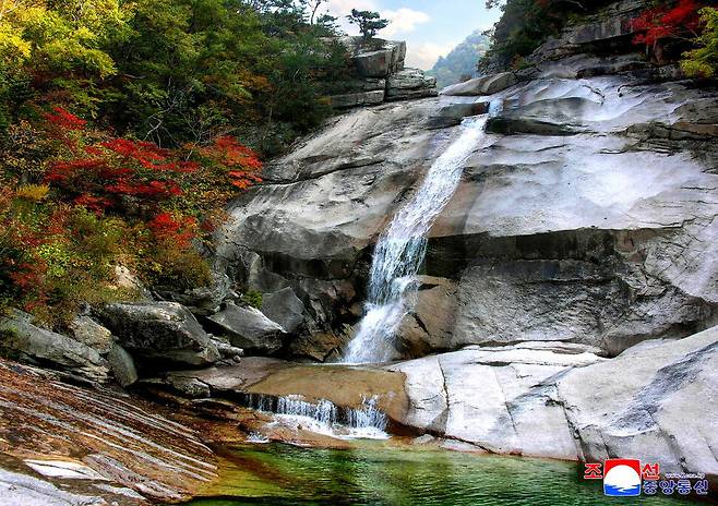 조선중앙통신이 보도한 금강산 모습.