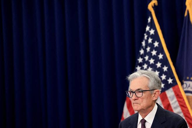 제롬 파월 미 연방준비제도 의장. 이사로서의 임기는 의장으로서의 임기보다 1년 8개월 더 남아 있다(사진 로이터/연합)