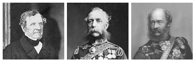 왼쪽부터 래글런 남작, 카디건 백작, 루컨 백작. 오늘 우리의 혈압을 책임져 줄 고혈압 유발 3인방이다. [사진 출처=공공 저작물]