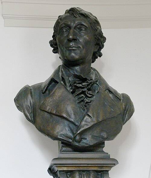 카를 아하르트 흉상.