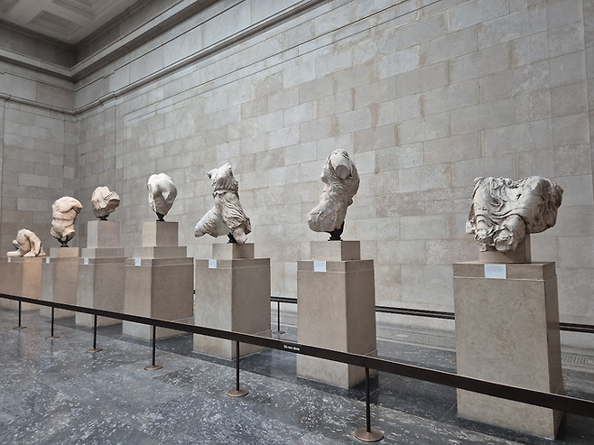 진품 엘긴 마블스는 영국 대영박물관이 가지고 있다. ©김슬기