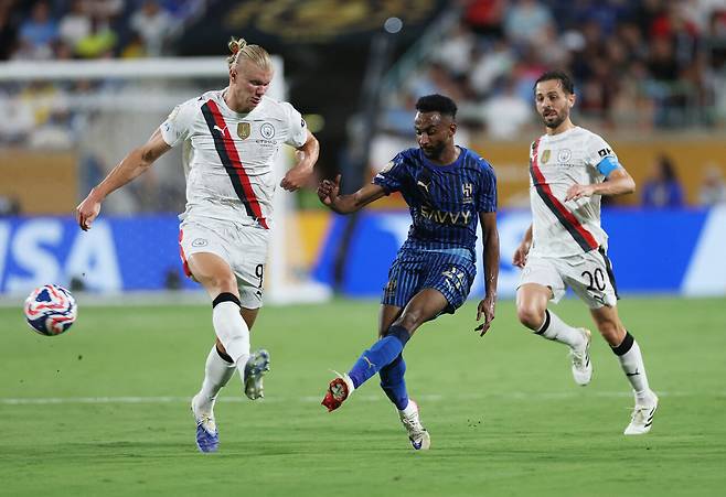 7월1일 미국 플로리다주에서 열린 FIFA 클럽월드컵 16강전에서 알힐랄이 맨체스터 시티를 이겼다. ⓒREUTERS