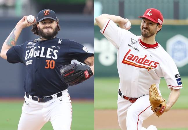 한화 코디 폰세(왼쪽)와 SSG 드류 앤더슨. /사진=각 구단 제공