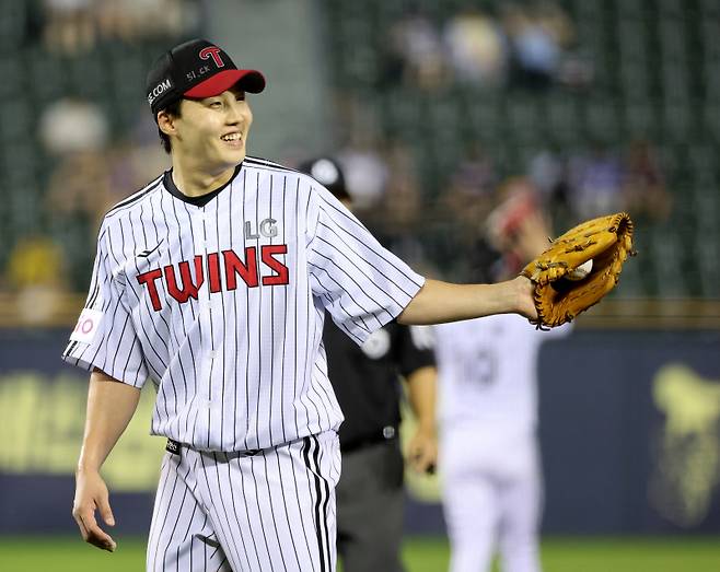 LG 임찬규. 잠실=김민규 기자 mgkim1@edaily.co.kr /2025.07.08/