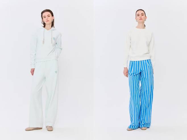 포르테포르테 봄·여름 시즌(S/S) 라운지웨어 스타일. 사진=LF 제공