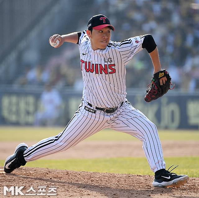 20일 1군 엔트리에서 제외된 박명근. 사진=천정환 기자