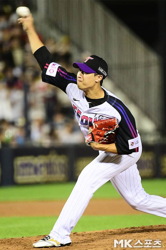 LG 이정용은 20일 잠실 롯데전에서 승리를 챙겼다. 사진=김영구 기자