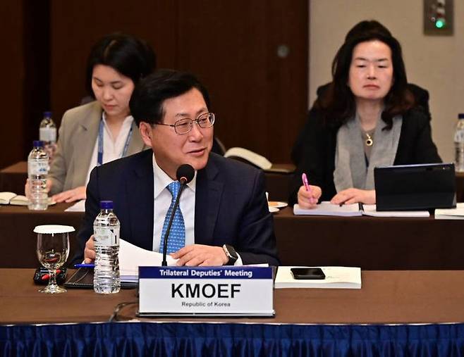 [서울=뉴시스] 김금보 기자 = 사진은 최지영 기획재정부 국제경제관리관(차관보)이 지난해 12월 17일 강원도 평창에서 열린 '아세안+3(한·일·중) 재무차관 및 중앙은행 부총재 회의'에서 모두발언을 하고 있는 모습. (사진=기획재정부 제공) 2024.12.18. photo@newsis.com *재판매 및 DB 금지