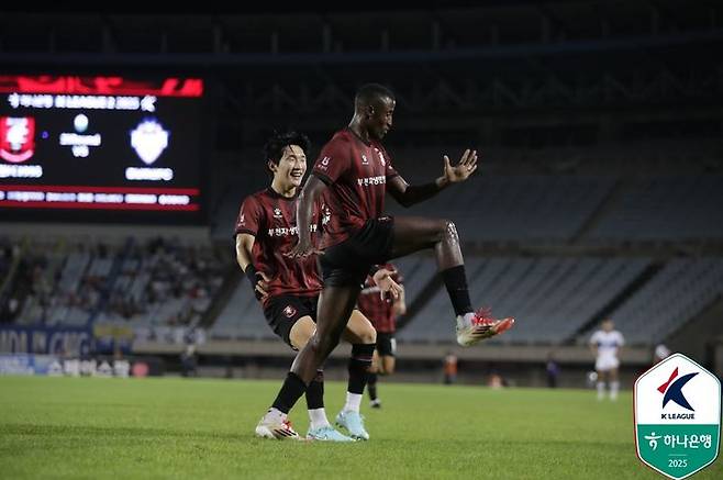 [서울=뉴시스] 프로축구 K리그2 부천FC1995의 몬타뇨. (사진=한국프로축구연맹 제공) *재판매 및 DB 금지