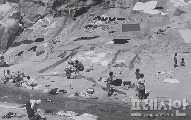 ▲ 1940년대 낙동강 빨래터. ⓒ 경안노회유지재단