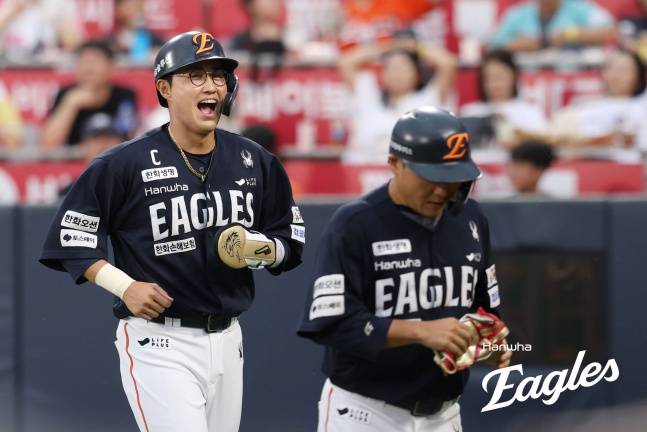 한화 채은성(왼쪽). /사진=한화 이글스 제공
