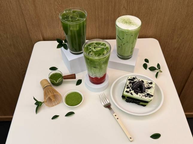 투썸플레이스의 '말차' 신제품 라인업./사진=윤서영 기자 sy@