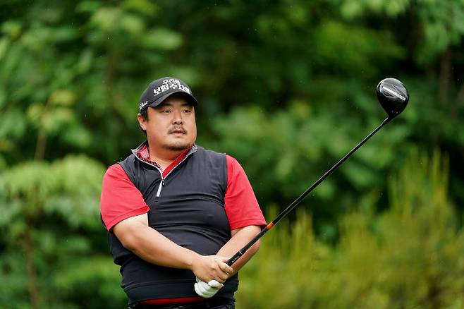 유송규가 지난 5월 코오롱 한국오픈에서 경기하고 있다. (사진=KGA)