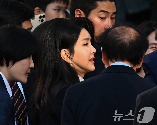윤석열 전 대통령 부인 김건희 여사. (공동취재) 2025.4.11/뉴스1 ⓒ News1 박세연 기자