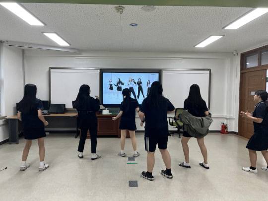 사교육절감형학교 도마중학교 댄스반. 도마중학교 제공
