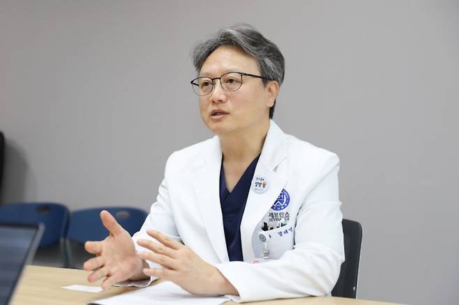 경태영 용인세브란스병원 입원의학과 교수 15일 동아사이언스와 인터뷰를 하고 있다. 용인세브란스병원 제공.