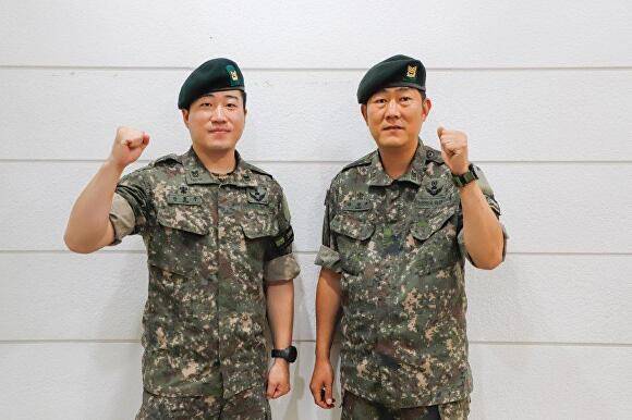 육군9사단 임진강대대 안현우 중사와 최형규 상사 [사진=육군 제9보병사단]