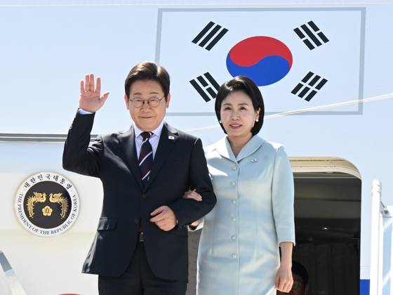 이재명 대통령과 김혜경 여사. 대통령실사진기자단