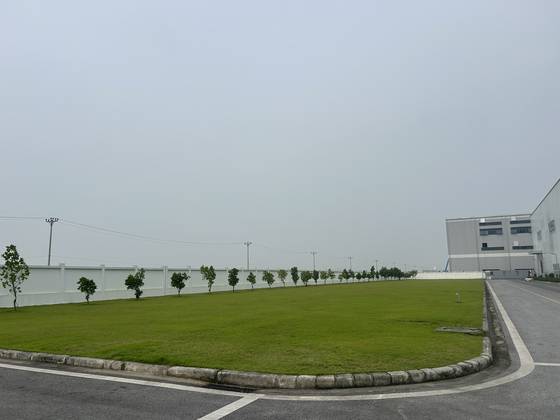 Idle land in LS Electric's Bac Ninh plant in Vietnam, which will be used for expansion. [SARAH CHEA]