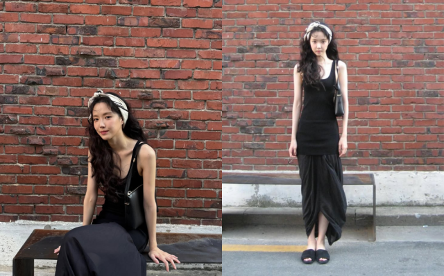 손나은이 완벽한 슬렌더 룩으로 시선을 사로잡았다. / 손나은 인스타그램 캡처