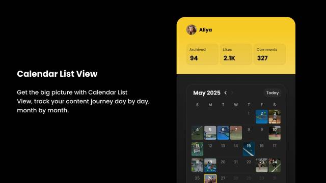 싱스북의 ‘캘린더 뷰’는 게시물을 달력처럼 보여준다. 여행기 등을 일정별로 따라가기 좋아 보이는 기능이다. 사진=네이버